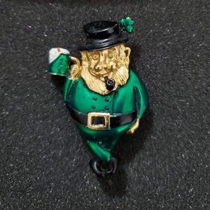 Vintage Leprechaun Brooch